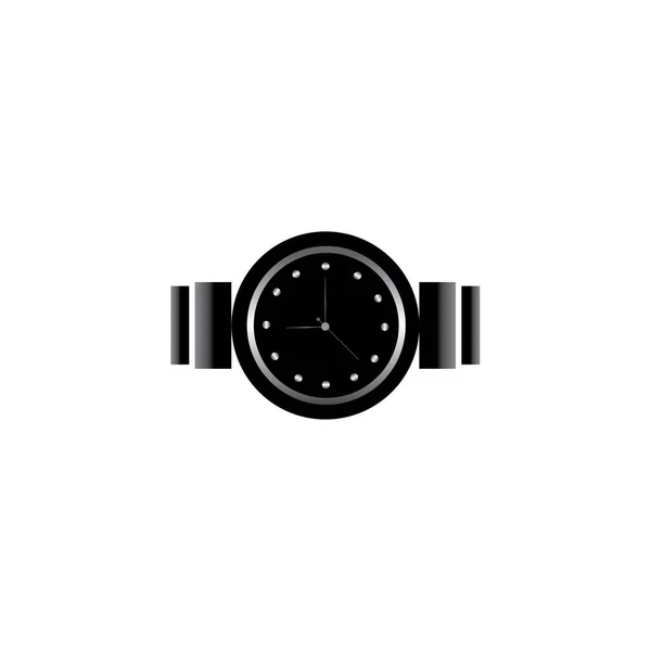 Uhr Logo Icon Illustration Design Firma Vektor — Stockvektor