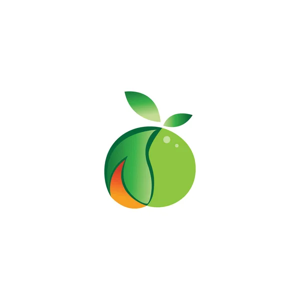 Πορτοκαλί Λογότυπο Web Εικονογράφηση Διάνυσμα Σχεδιασμό Χρώμα Κύκλο — Διανυσματικό Αρχείο