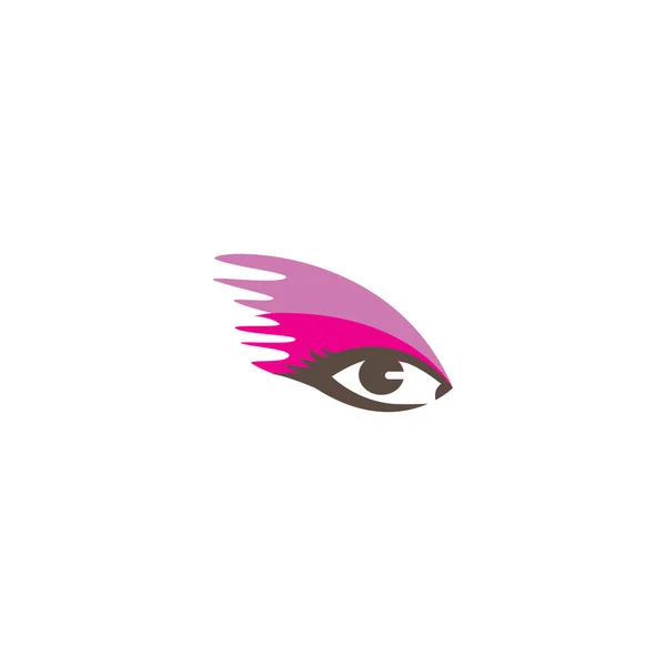 Eye Cosmetic Logo Illustration Color Element Design Vector — Stock Vector