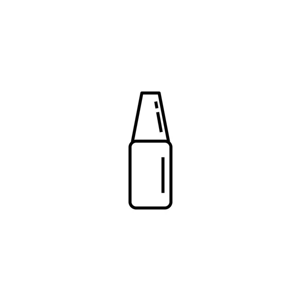 ボトル美容ツールアイコンベクトルラインイラストデザイン — ストックベクタ