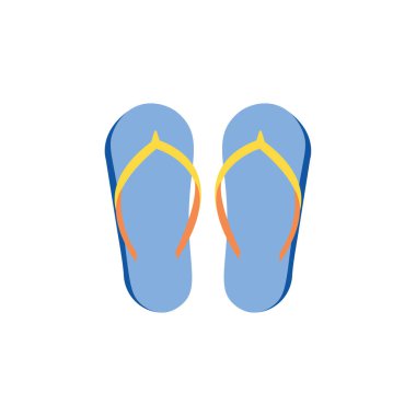 sandalet simgesi tasarımı vektör renk çizimi