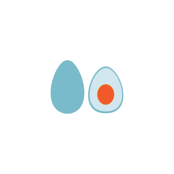 Icono Huevo Salado Diseño Vector Color Ilustración — Vector de stock