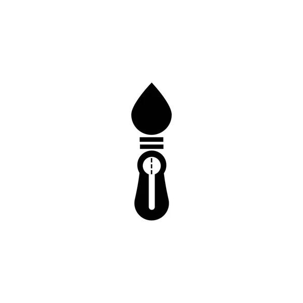 Sleutel Logo Pictogram Ontwerp Eenvoudige Vector Illustratie — Stockvector