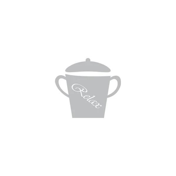 Кубок Иконка Напиток Векторной Иллюстрации Дизайн — стоковый вектор