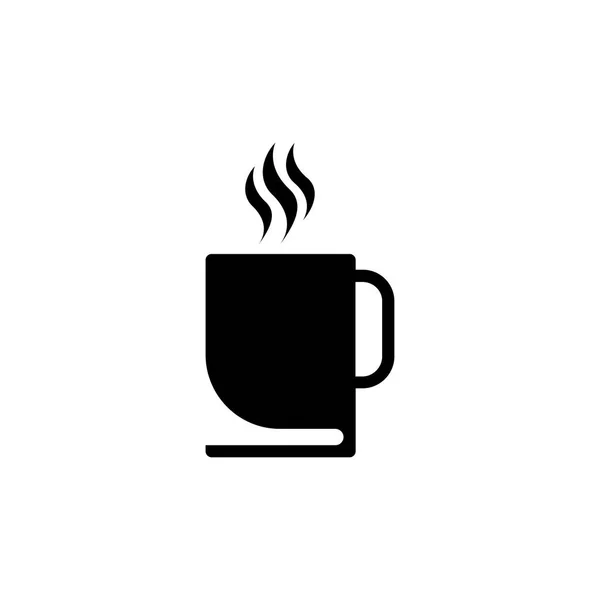 Książka Kawa Logo Twórczy Projekt Ilustracja Wektor Abstrakcyjny — Wektor stockowy