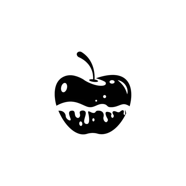 Векторный Дизайн Логотипа Яблока — стоковый вектор
