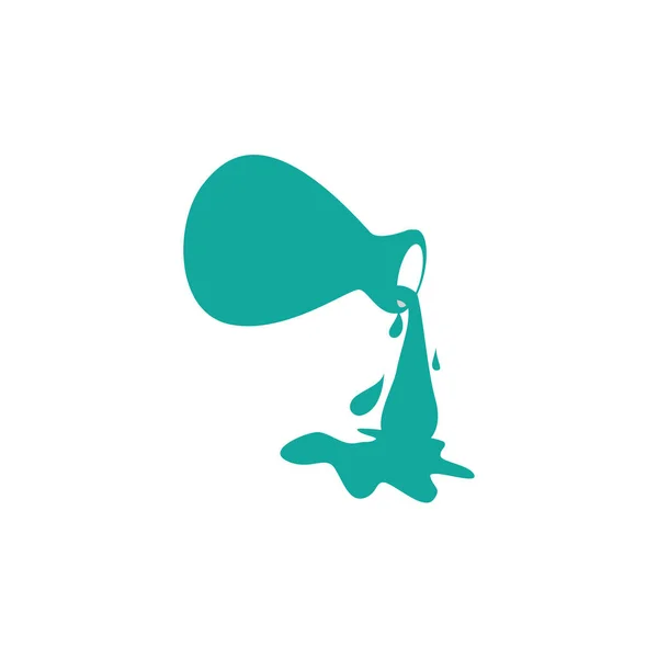 Melk Kruik Pictogram Logo Ontwerp Natuurlijke Vector Illustratie — Stockvector