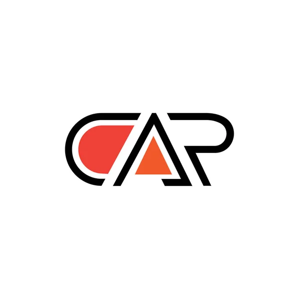 Car Eerste Logo Template Typografie Ontwerp Vector Illustratie — Stockvector