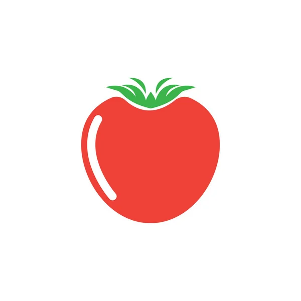 Icône Fruit Tomate Logo Conception Vectoriel Couleur Illustration — Image vectorielle