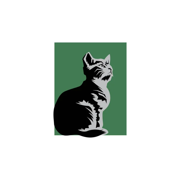 Chat Logo Modèle Icône Illustration Abstrait Vecteur Design — Image vectorielle