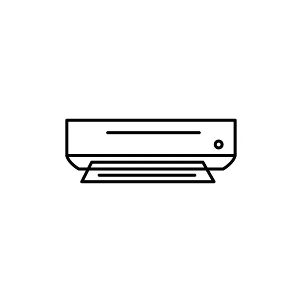 Принтер Значок Електроніка Векторна Лінія Дизайну Ілюстрація — стоковий вектор