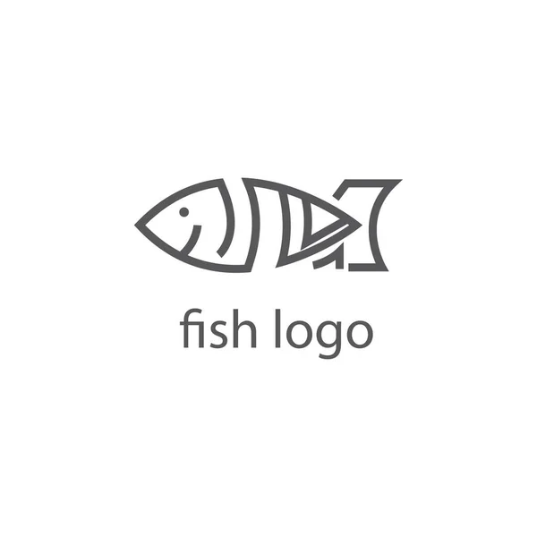 stock vector fish logo template design vector abstract illustration
