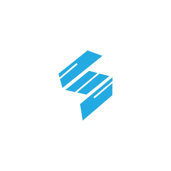 Letra Logotipo Modelo Abstrato Desenho Vetor Ilustração —  Vetores de Stock