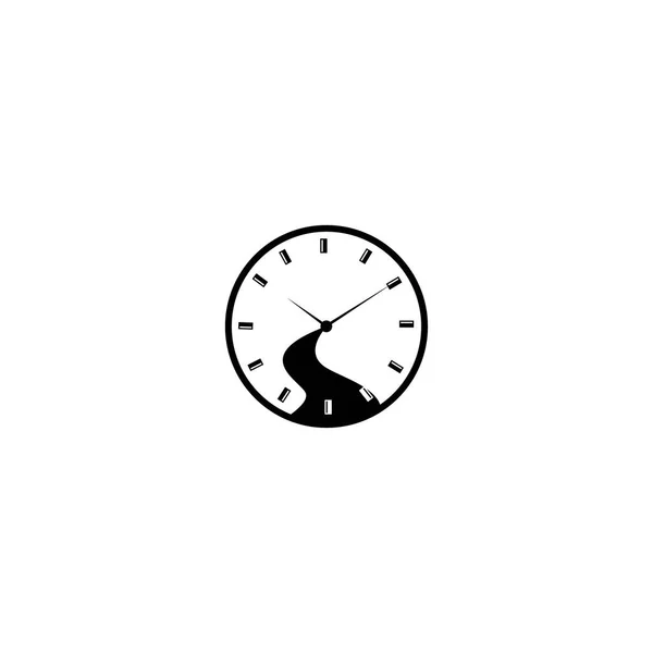 Reloj Pared Icono Calle Ilustración Diseño Vector Ilustración Objeto — Archivo Imágenes Vectoriales