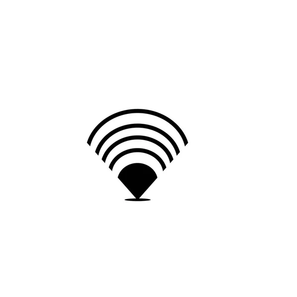 Umístění Internetu Jednoduché Logo Design Abstraktní Vektorové Ilustrace — Stockový vektor