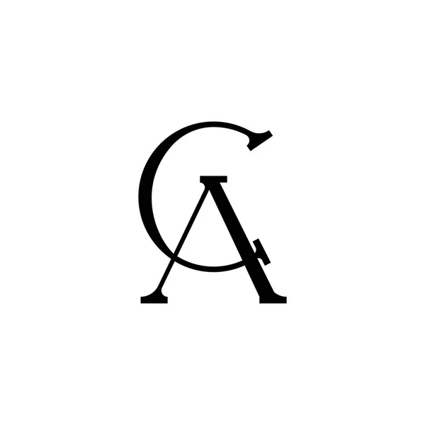 Logo Template Monogram Design Illustration Vector Company — 图库矢量图片