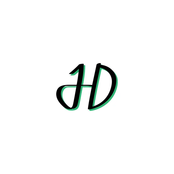 Logosu Monogram Vektör Tasarımının Baş Harfleri — Stok Vektör