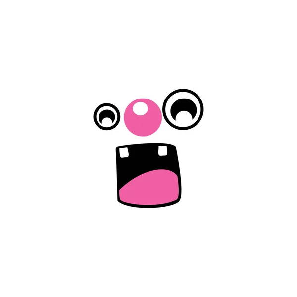 Caractère Emoji Illustration Icône Visage Déçu Pleurer — Image vectorielle