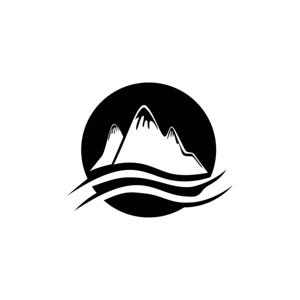 Mountains Logo Abstract Design Vector Illustration — Stock Vector