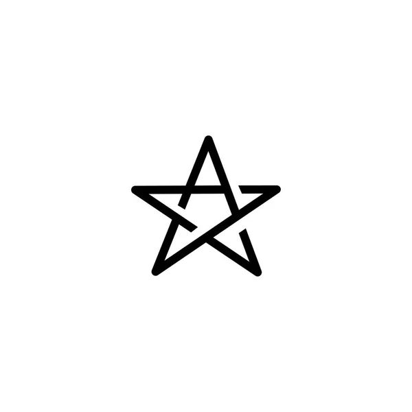 Stern Logo Abstrakt Design Vektor Illustration Linie — Stockvektor