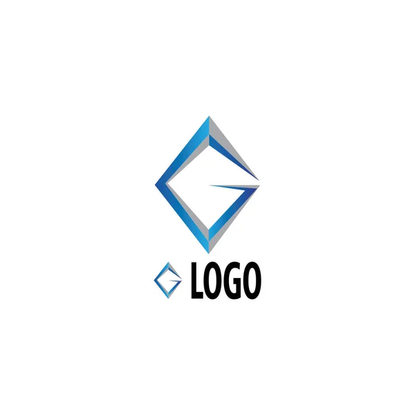 Letter Logo Template Ontwerp Vector Illustratie — Stockvector