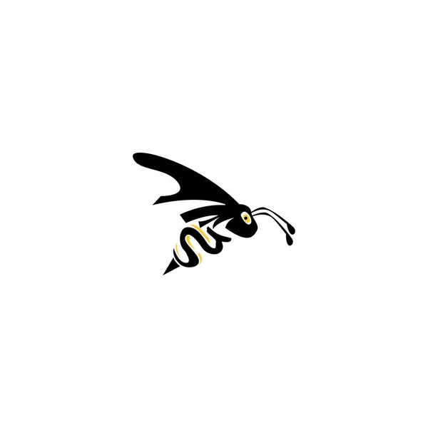 蜂のロゴ抽象ベクトルイラストデザイン — ストックベクタ