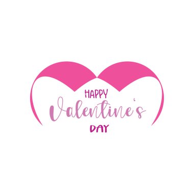 Sevgililer Günü tasarımı, sanat tipografisi, aşk.