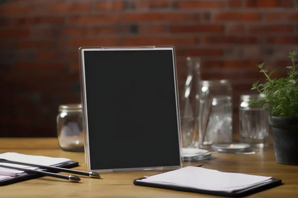 Mockup of modern laptop, smartphone, mac, pc, tablet on the table