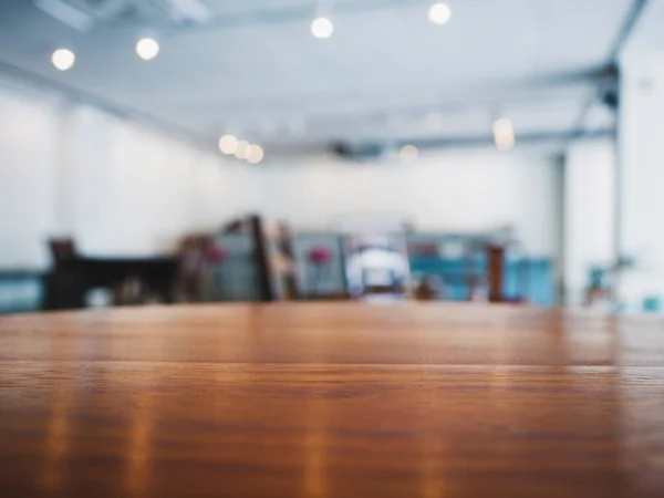 Tavolino Negozio Interno Caffè Ristorante Sfocatura Sfondo — Foto Stock