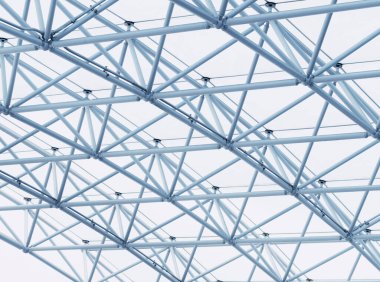 Mimari ayrıntılar: Beyaz Metal Yapı Çelik Çerçeve Kalıbı Çatı Yapımı