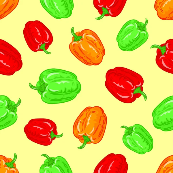 Pepper Szerves Része Összetevő Sok Ételeket Növényi Vegán Zöld Művészet — Stock Vector