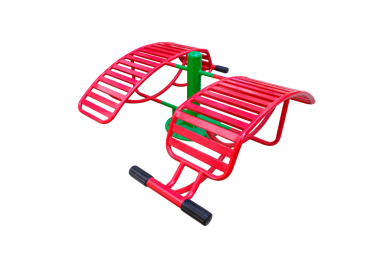 İki kırmızı ve yeşil açık hava, şeffaf arka planda izole edilmiş banklarda oturur, png dosyası