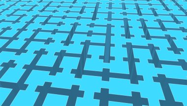 Üç boyutlu perspektif görünümü soyut vektör resimli arkaplan teknolojisi dokusu arkaplanı