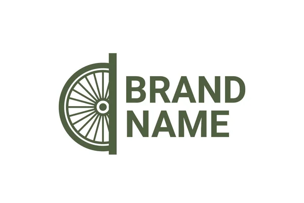 Логотип Велосипедного Колеса Клубу Або Спільноти Велосипедів Велосипедного Магазину Сервісу — стоковий вектор