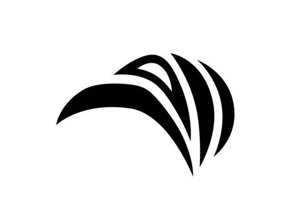 Ilustração Abstrata Projeto Logotipo Cabeça Corvo Uso Para Qualquer Necessidade —  Vetores de Stock