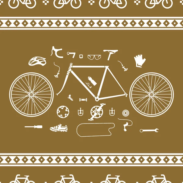 Illustration Modèle Vélo Papier Peint Vélo Sport Vecteur Vélo Route — Image vectorielle