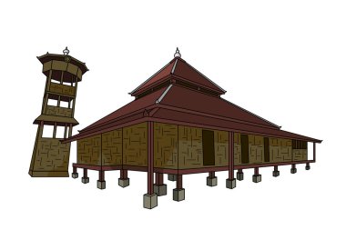 Asya 'daki geleneksel cami mimarisi ahşap ve bambudan yapılmıştır..