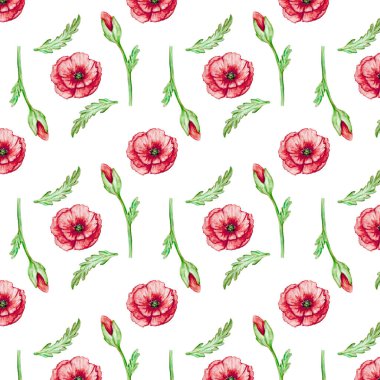 Filiz ve yapraklarla el yapımı haşhaş deseni. Sonbahar teması. Albüm, kartpostallar, maketler, yazıcılar vs. için fikir.