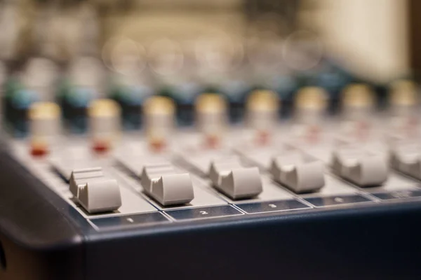 Sound analog mixer console.