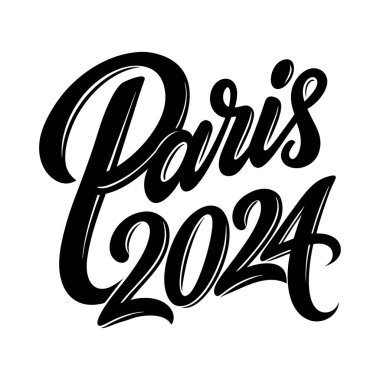 Paris mi? El çizimi harfler. Tasarımınız için vektör illüstrasyonu.