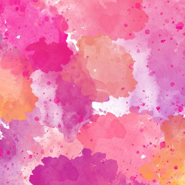 pembe ve menekşe suluboya katmanlar pembe sıçramalar arka plan