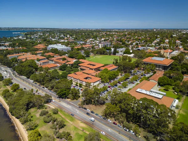 Vista Aérea Del Campus Universidad Australia Occidental Perth —  Fotos de Stock