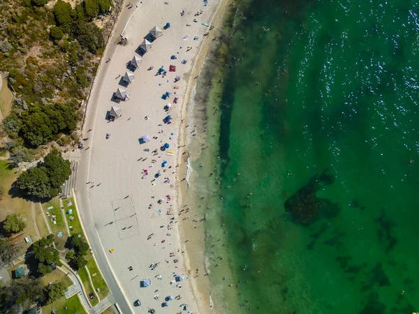 Aerial Top View Cottesloe Beach Perth Western Australia — Stock Photo, Image