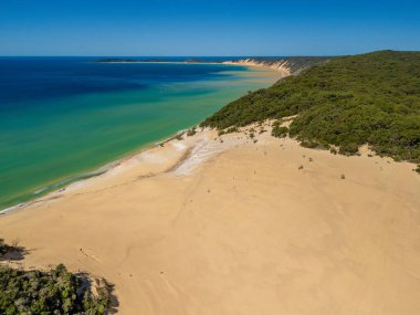 Queensland, Avustralya 'da Carlo Kum Fırtınası' nın hava görüntüsü