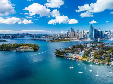 Gündüz vakti Avustralya 'da Sydney' nin hava görüntüsü
