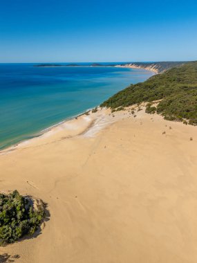 Carlo Kum Fırtınası Avustralya Queensland 'da dikey hava görüntüsü