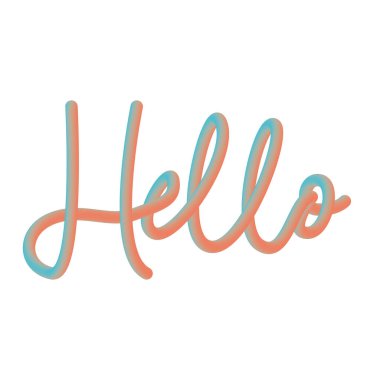 Hoş geldiniz. Yazılı afiş, poster ve etiket konsepti. Merhaba.