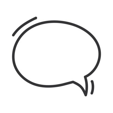 El çizimi konuşma balonu karala, karala.