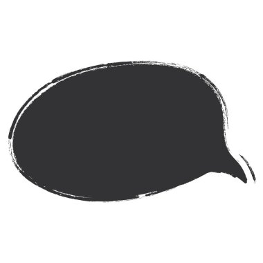 El yapımı konuşma balonu. Grunge stili.