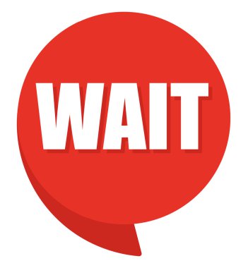 Popüler sanat tarzında komik konuşma balonu bekle. Komik konuşma. Pencere diyaloğu. Satılık sarı pankart.